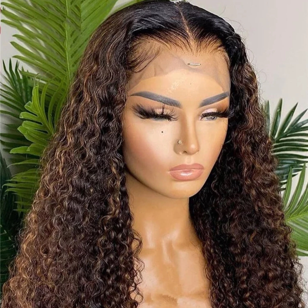 Deep curly highlight wig