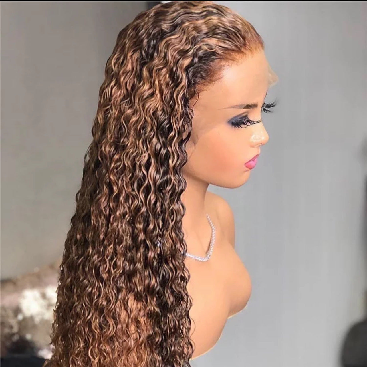 Deep curly highlight wig