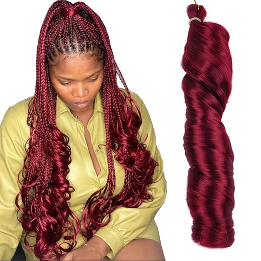 Burgundy Spanish curl attachment