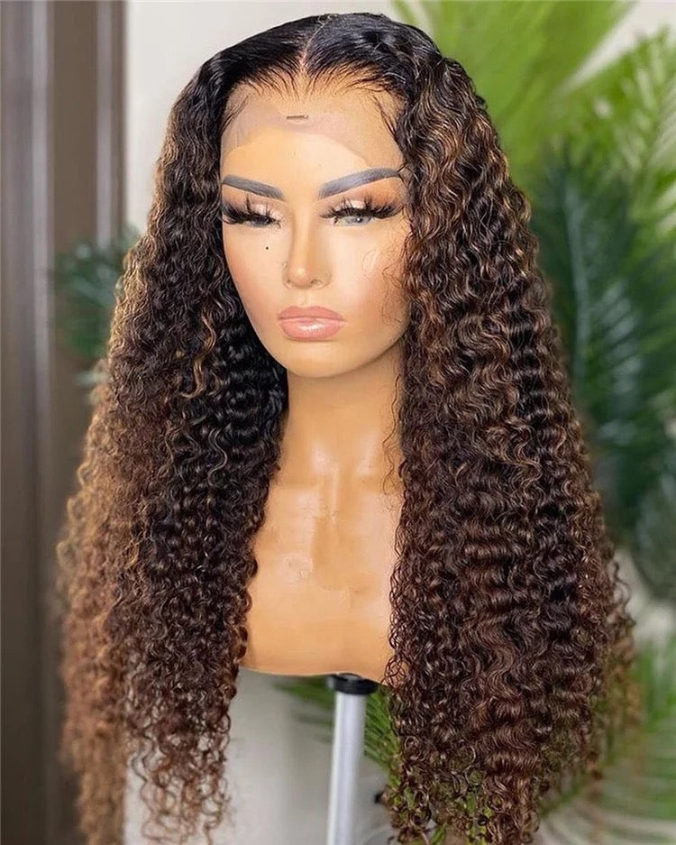 Deep curly highlight wig