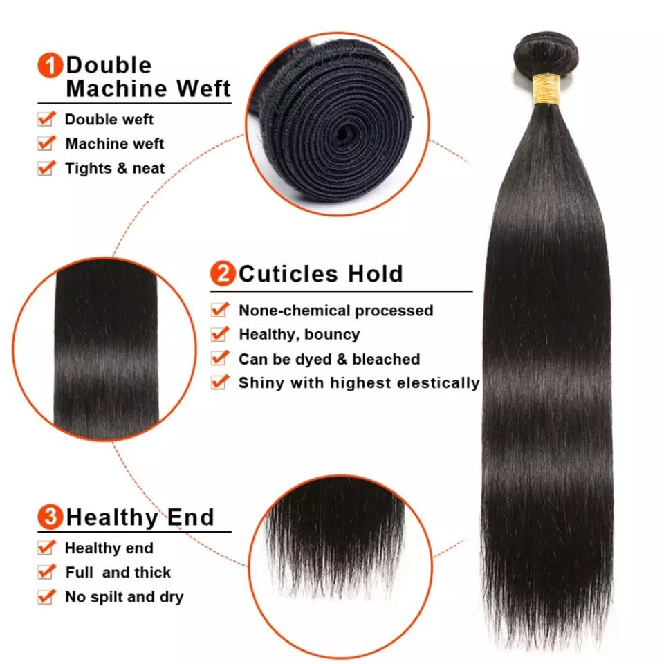 Silky straight bundle