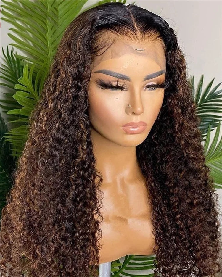 Deep curly highlight wig